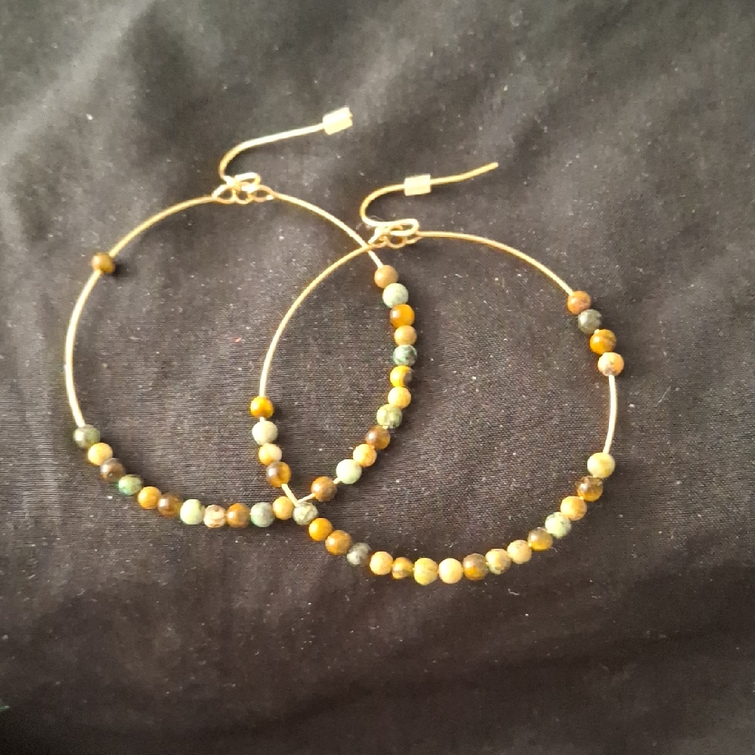 Any 3 For 21 Elegant Beaded Hoop Earrings Any 3 Pair For 21 5$